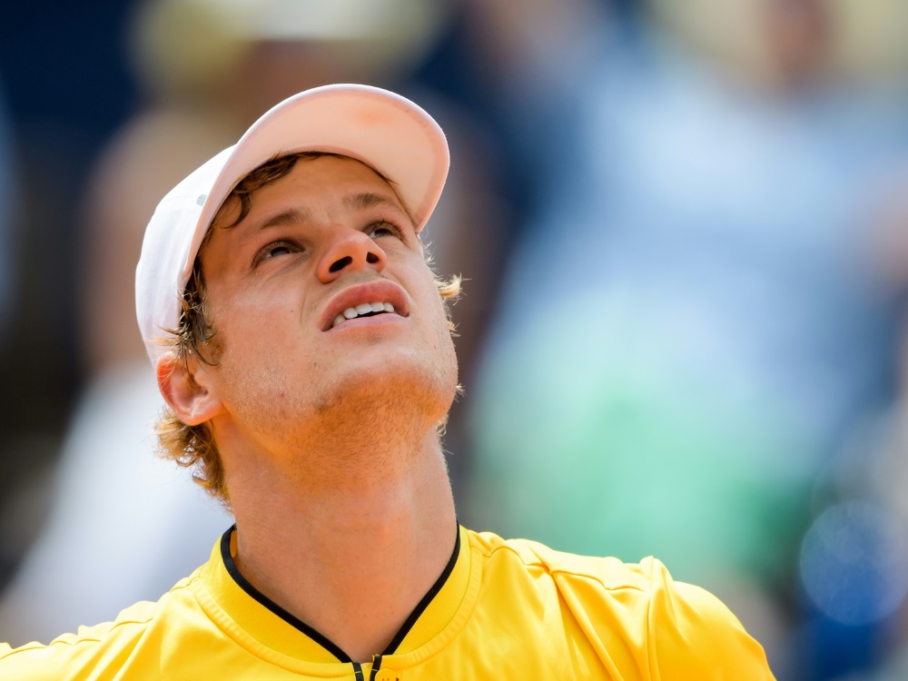 Hanfmann verlor gegen Fabio Fognini mit 4:6 und 5:7