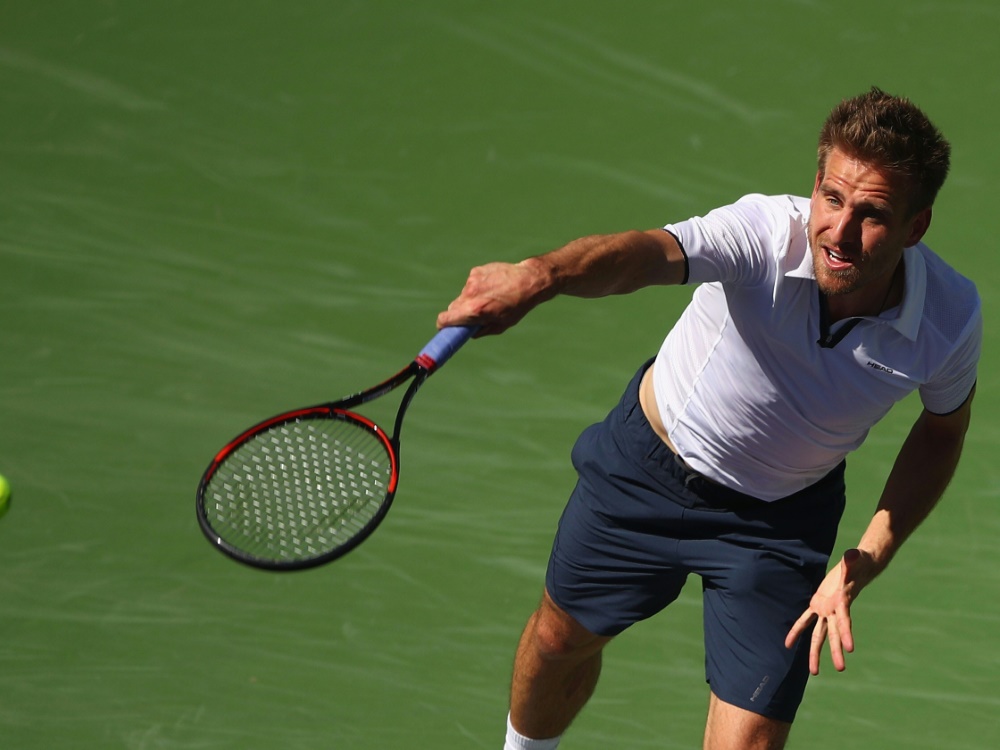 Tennisprofi Peter Gojowczyk hat beim ATP-Turnier in Newport/USA das Halbfinale erreicht