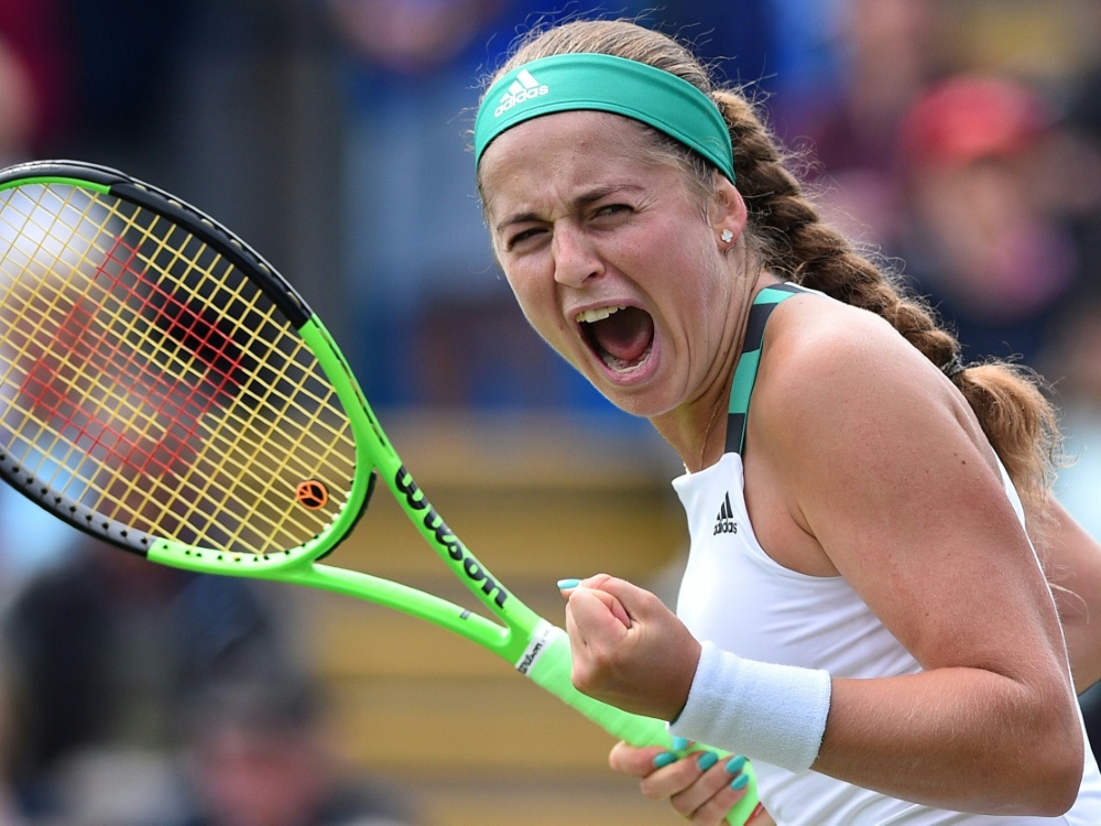 Jelena Ostapenko steht in Wimbledon in der dritten Runde