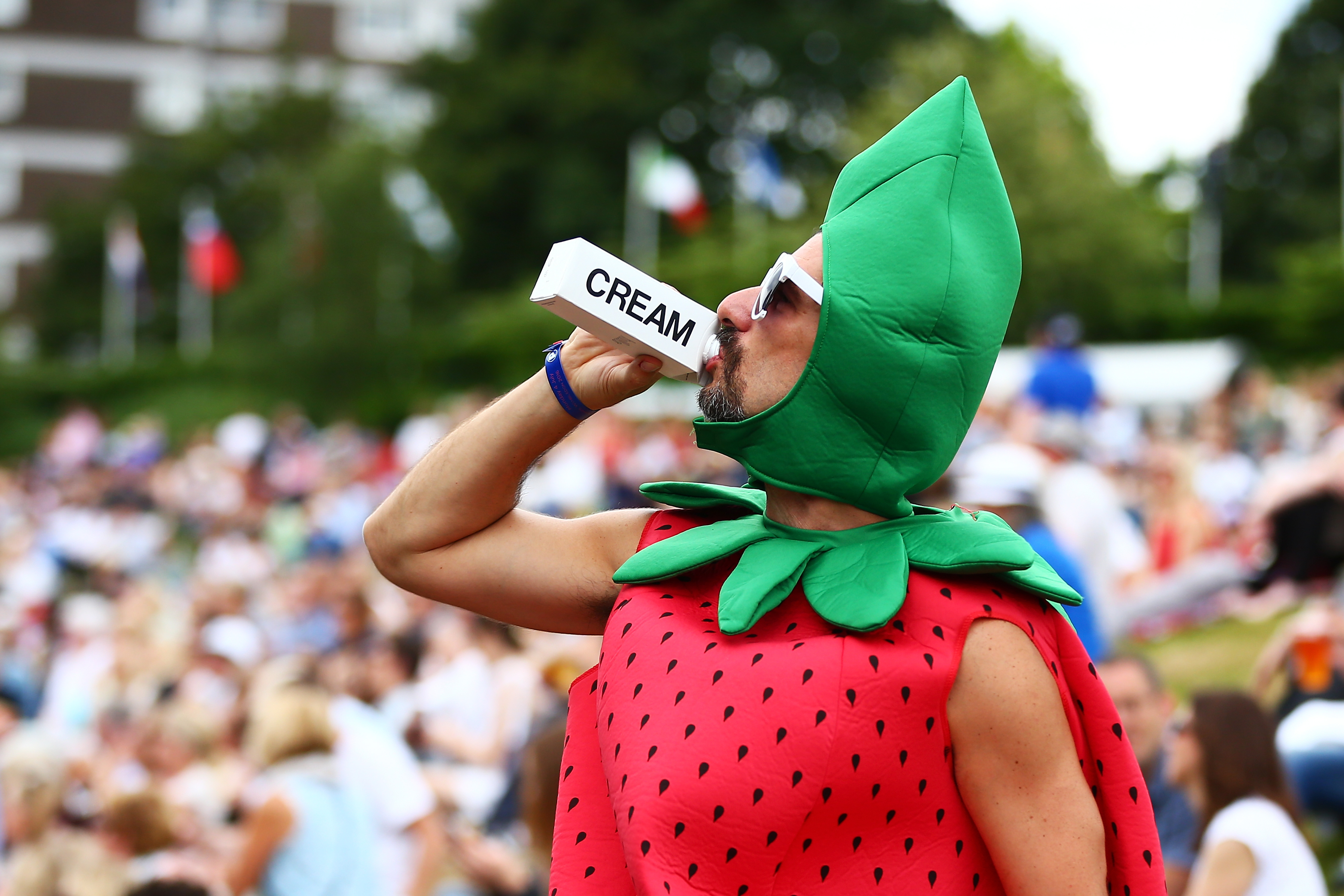 Ganz eindeutig – in Wimbledon regieren Erdbeeren mit Schlagsahne.