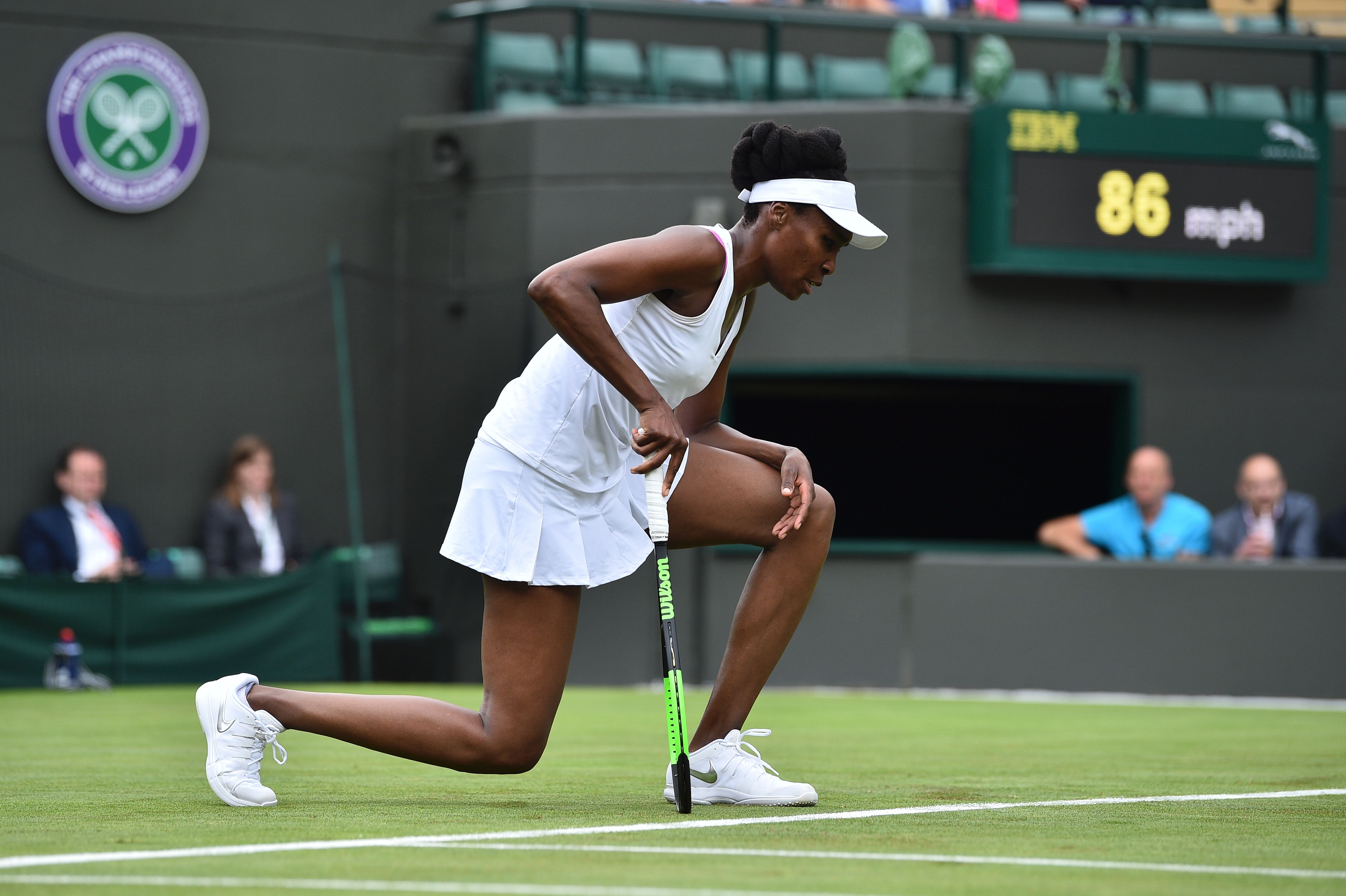 Trotz ihres Sieges gegen die Belgierin Elise Mertens brach Venus Williams nach dem Spiel auf der Pressekonferenz in Tränen aus.1