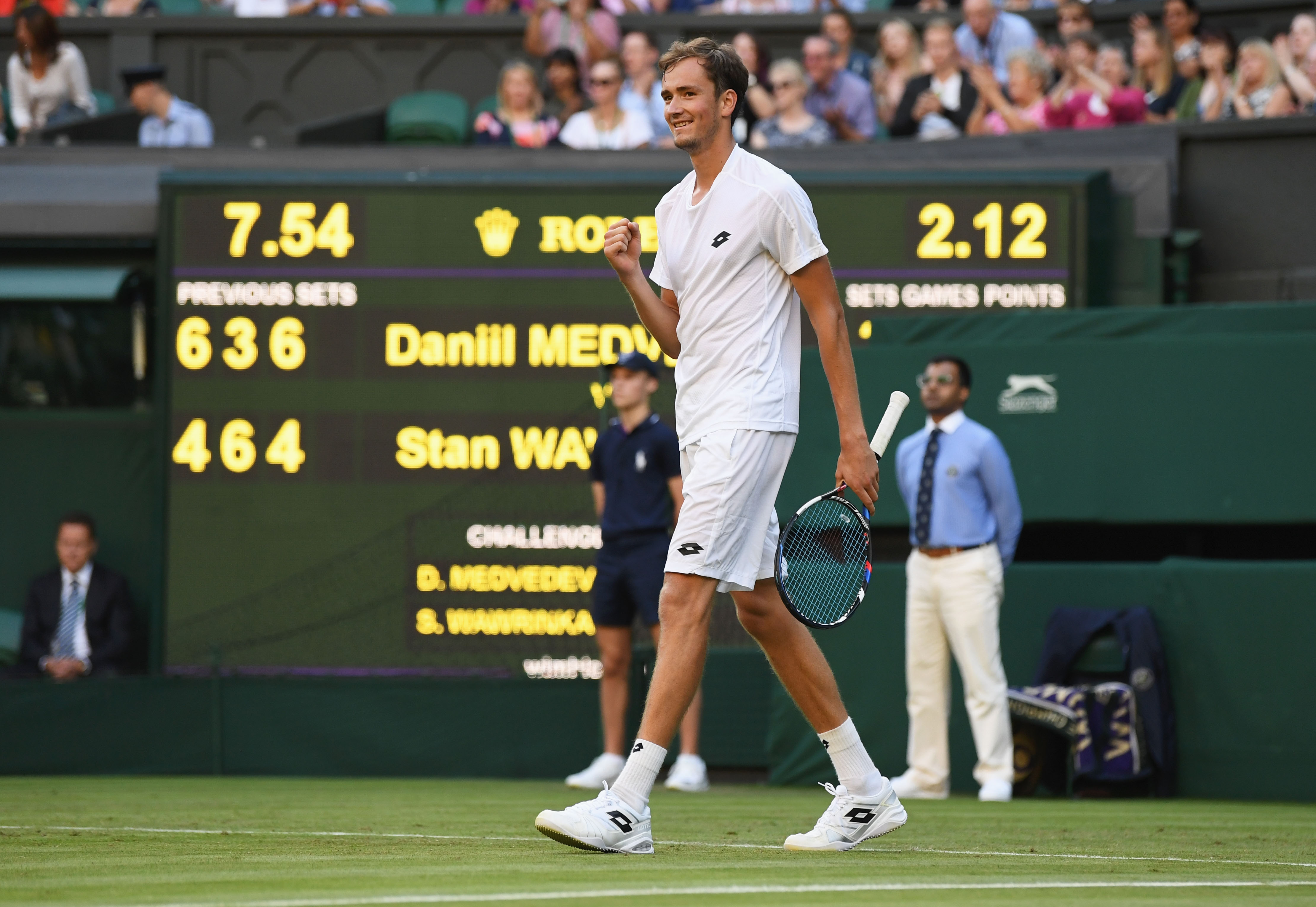 Danil Medvedev gelang die Überraschung des Tages. Der Russe kegelte Stan Wawrinka aus dem Turnier.