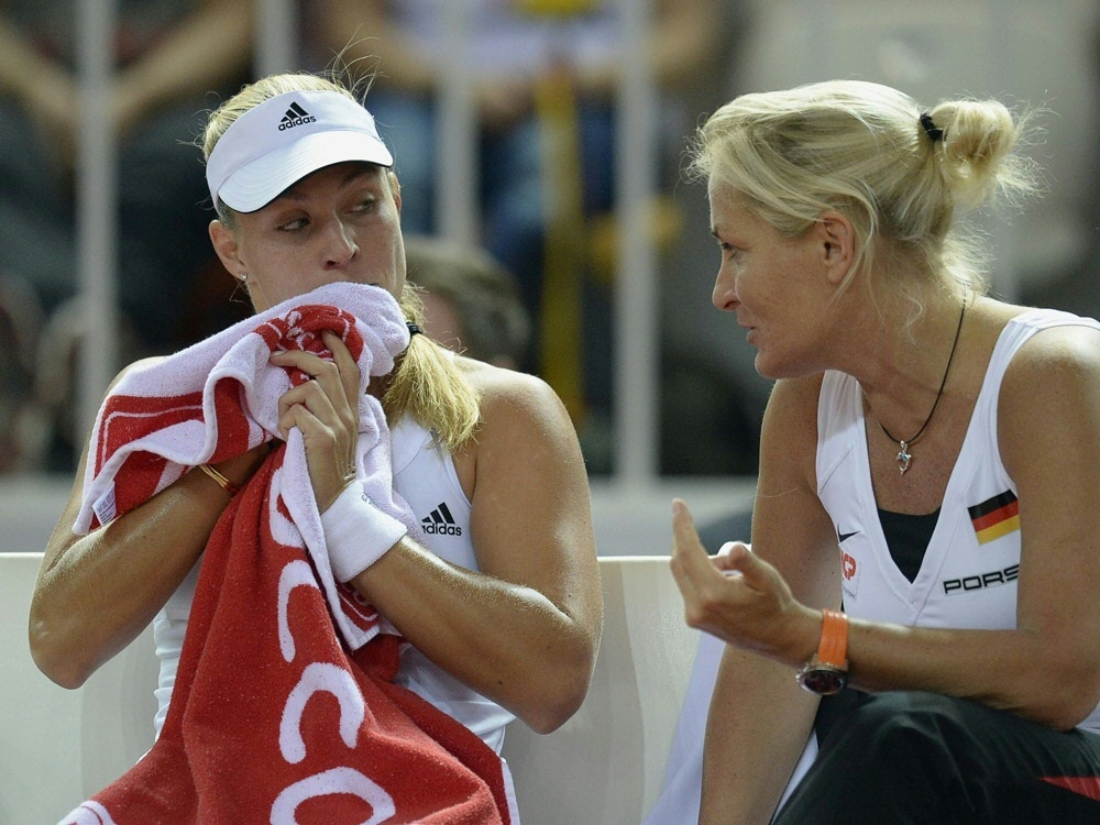 Angelique Kerber und Bundestrainerin Barbara Rittner