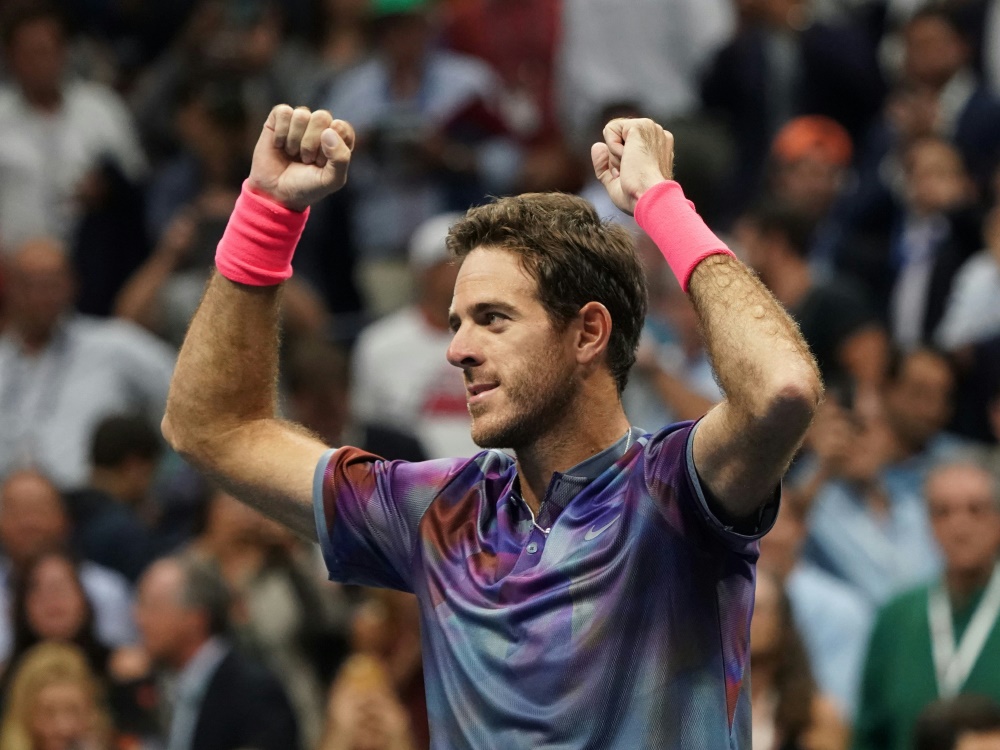 Del Potro schlägt Federer und steht im Halbfinale