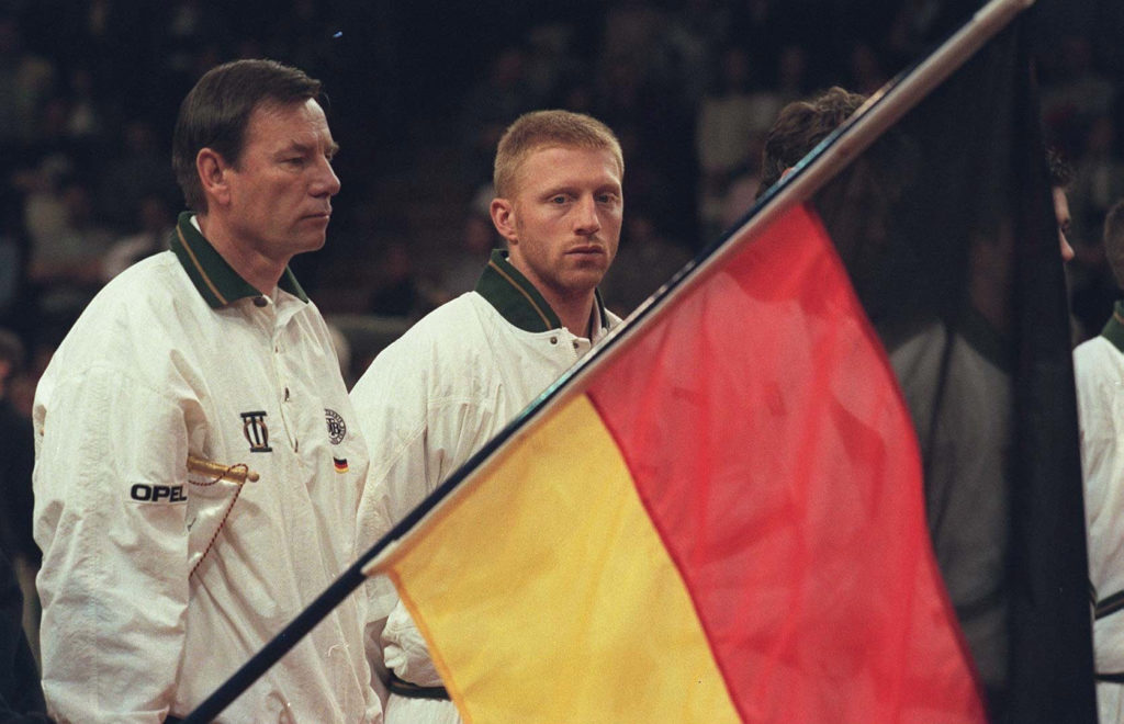 Niki Pilic mit Boris Becker 1996