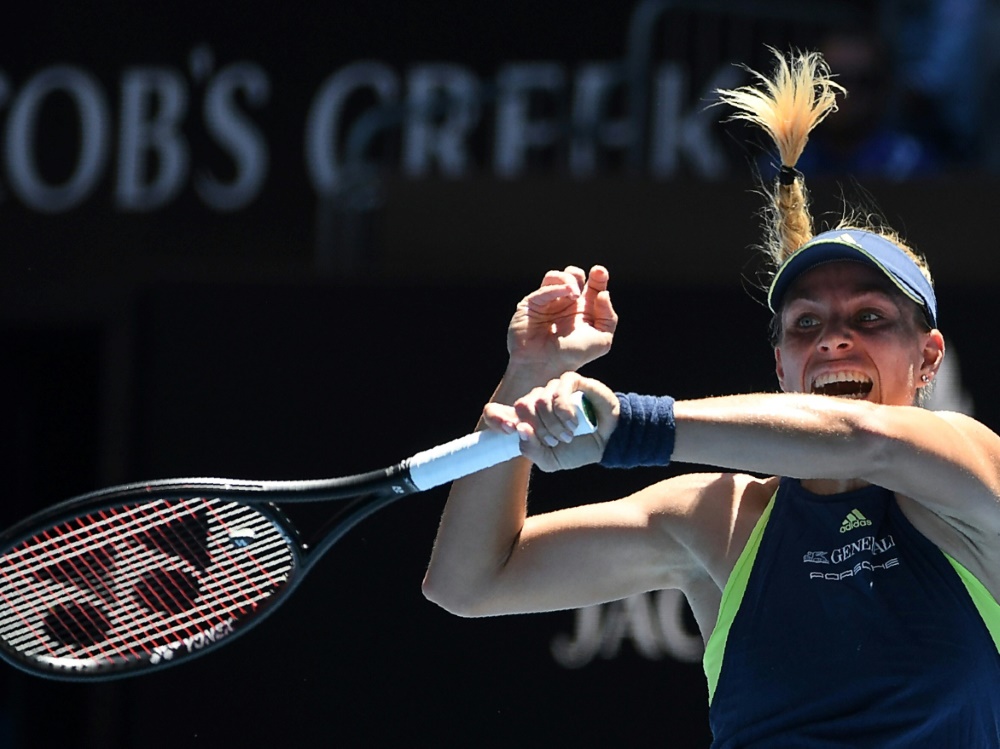 Im zweiten Satz musste Kerber kämpfen