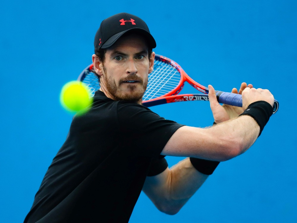 Wieder am Ball: Andy Murray nach seiner Hüft-OP