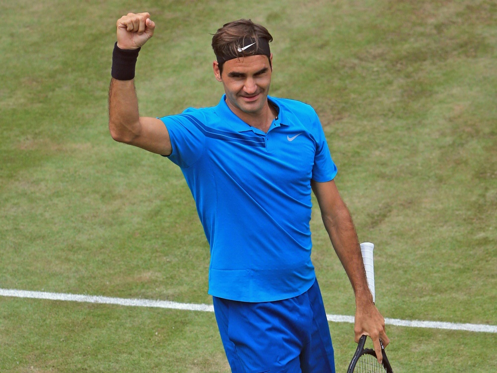 Roger Federer steht in Halle einmal mehr im Finale