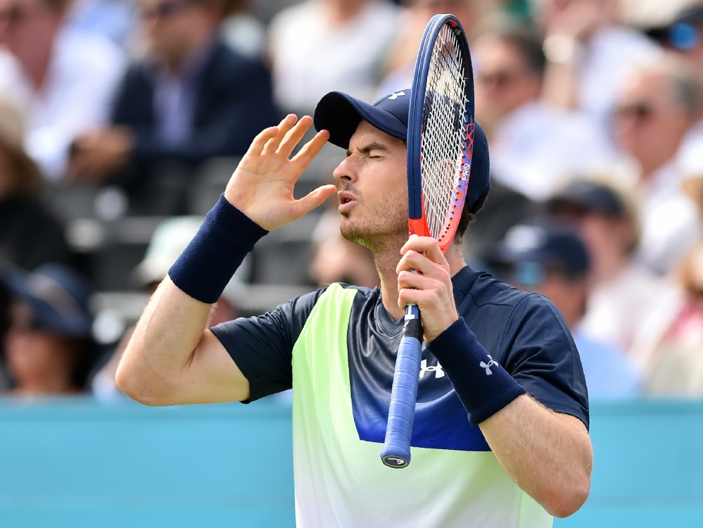 Andy Murray ärgert sich über sein verlorenes Comeback