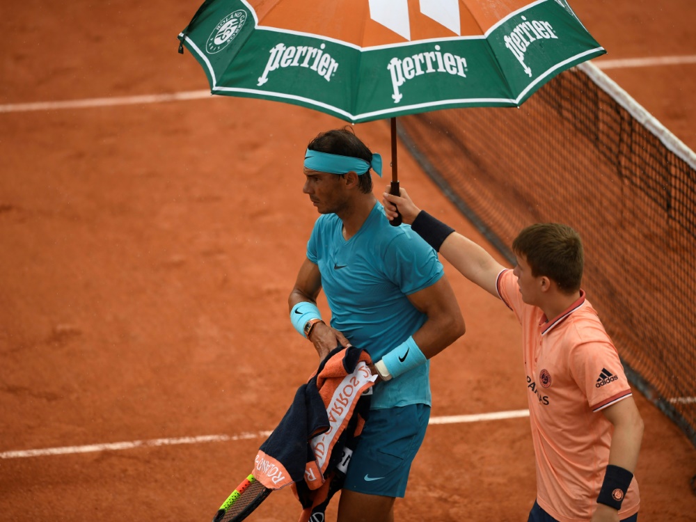 Nadal gegen Schwartzman wurde unterbrochen