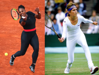 Serena Williams im Catsuit: Schon 1985 ging es hauteng zu