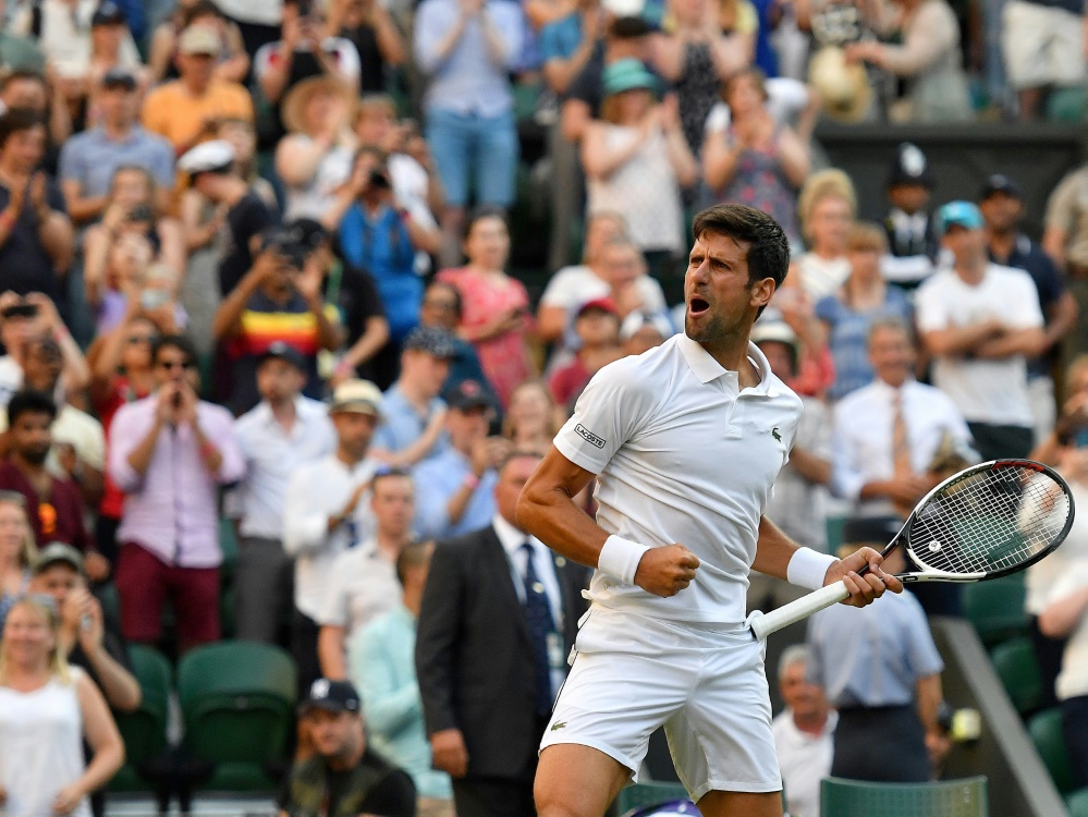 Novak Djokovic erreicht das Achtelfinale von Wimbledon