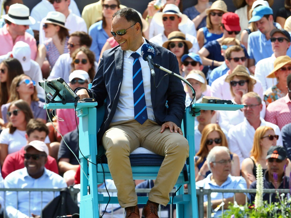 Mohamed Lahyani fällt bei den US Open aus der Rolle