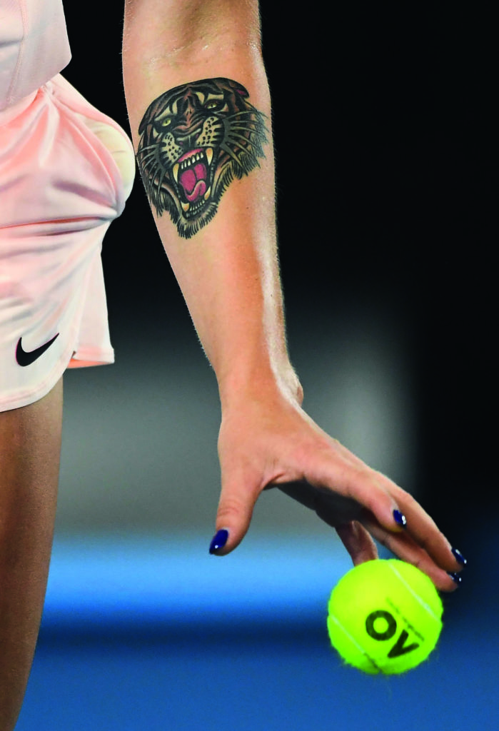 Sabalenka Tattoo. 