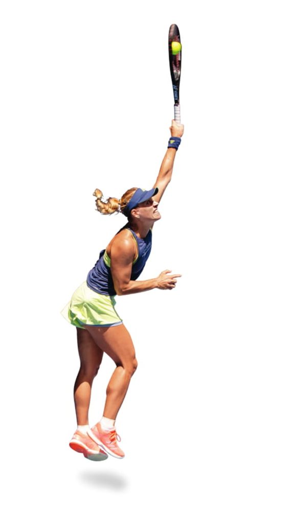 Aufschlag von Angelique Kerber