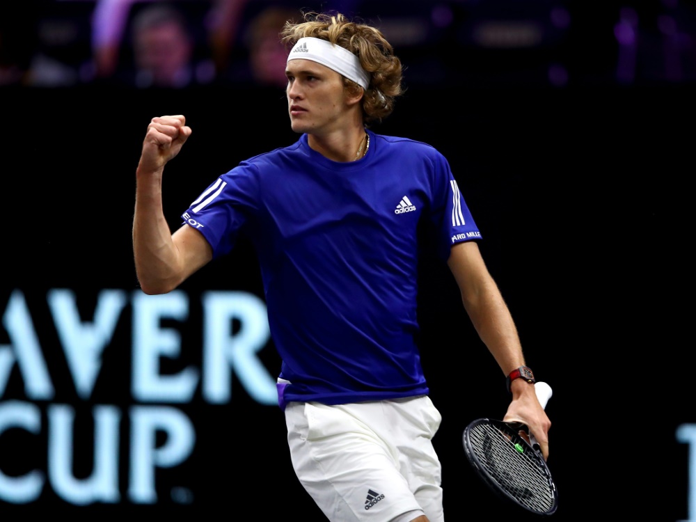 Alexander Zverev gewinnt sein Match gegen John Isner