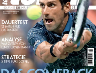 Tennis Magazin 10/2018: Novak Djokovic – das Comeback des Jahres