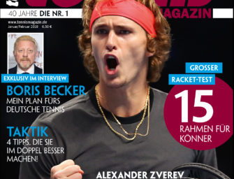 Tennis MAGAZIN 01-02/2019: Alexander Zverev – Jagd auf die Nummer eins