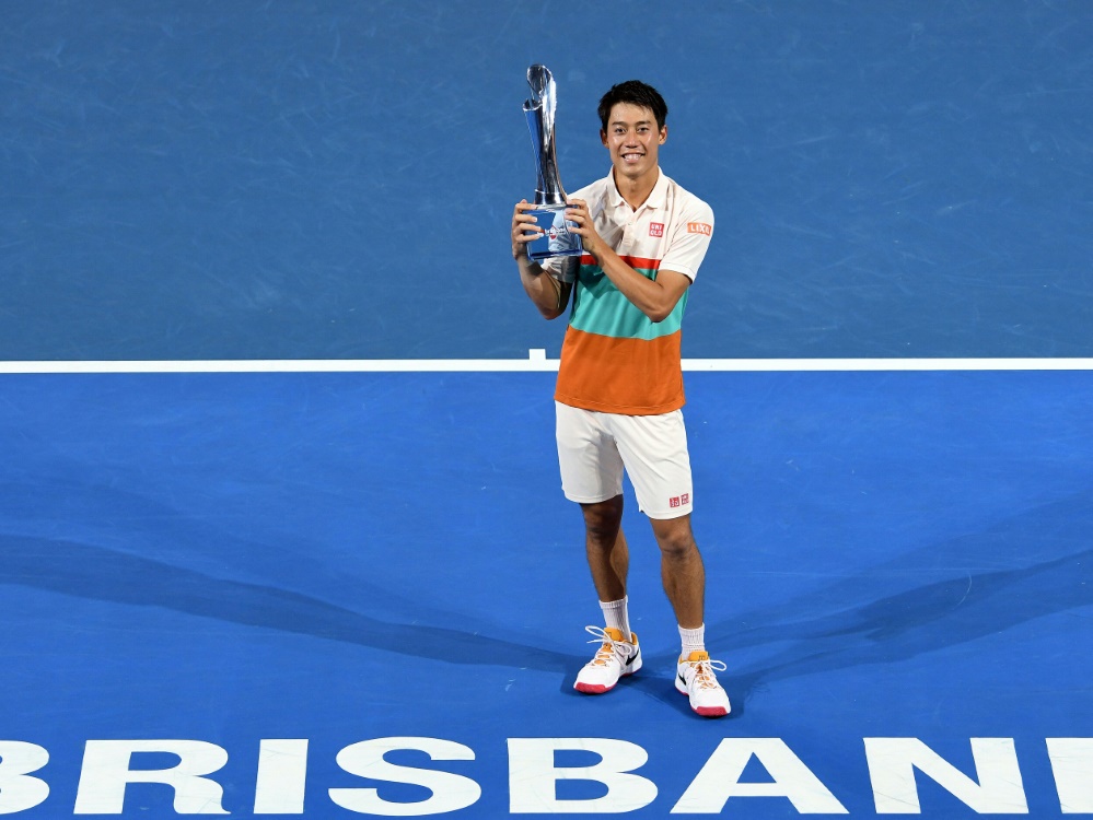 Kei Nishikori sichert sich den Turniersieg in Brisbane