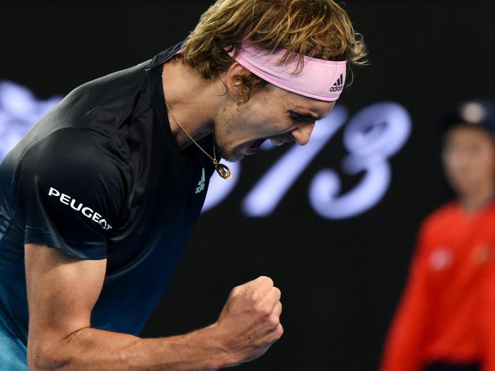 Schreit seine Freude heraus: Alexander Zverev