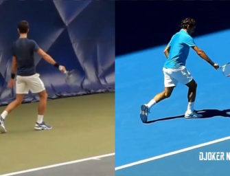 Flop des Tages: Djokovic und Federer tauschen Rückhand