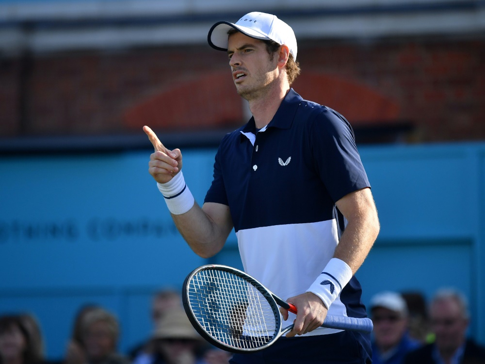 Andy Murray spielt in Wimbledon mit Serena Williams