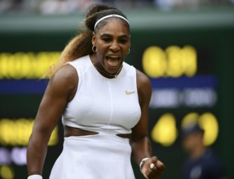 Serena Williams in Wimbledon im Halbfinale