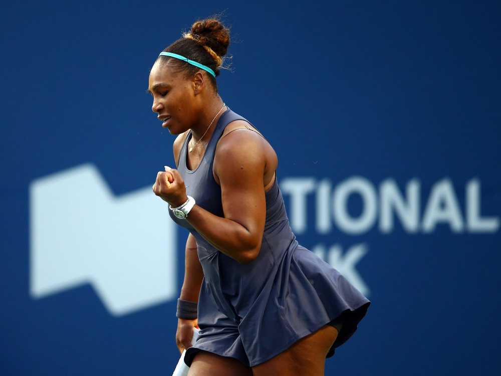Williams nach ihrem Matchball gegen Bouzkova