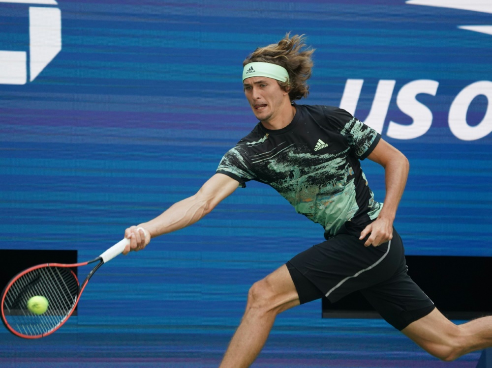 Alexander Zverev zog in die dritte Runde der US Open ein
