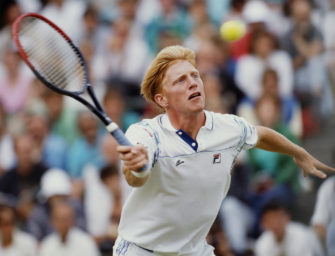 Flashback: Boris Becker und sein glücklicher Netzroller bei den US Open