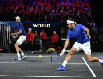 Laver Cup: Zverev siegt mit Federer im Doppel – Europa führt