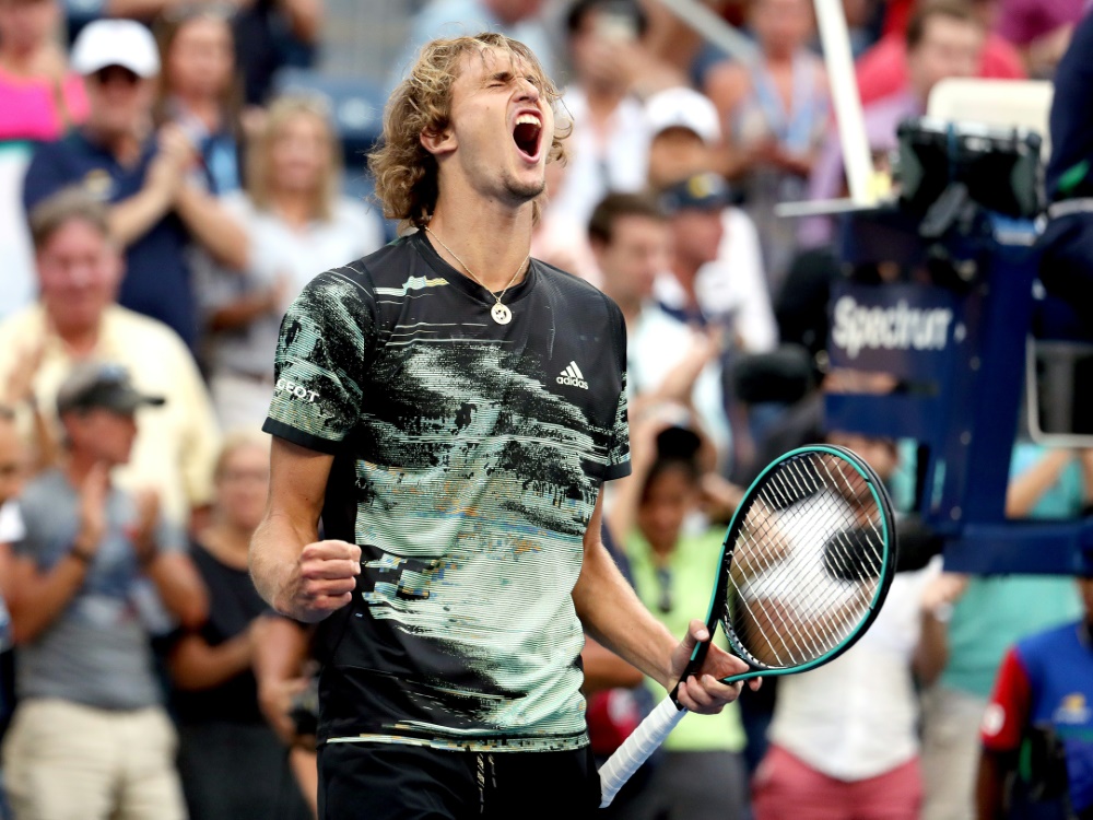 Jubelschrei: Zverev feiert den Einzug ins Achtelfinale