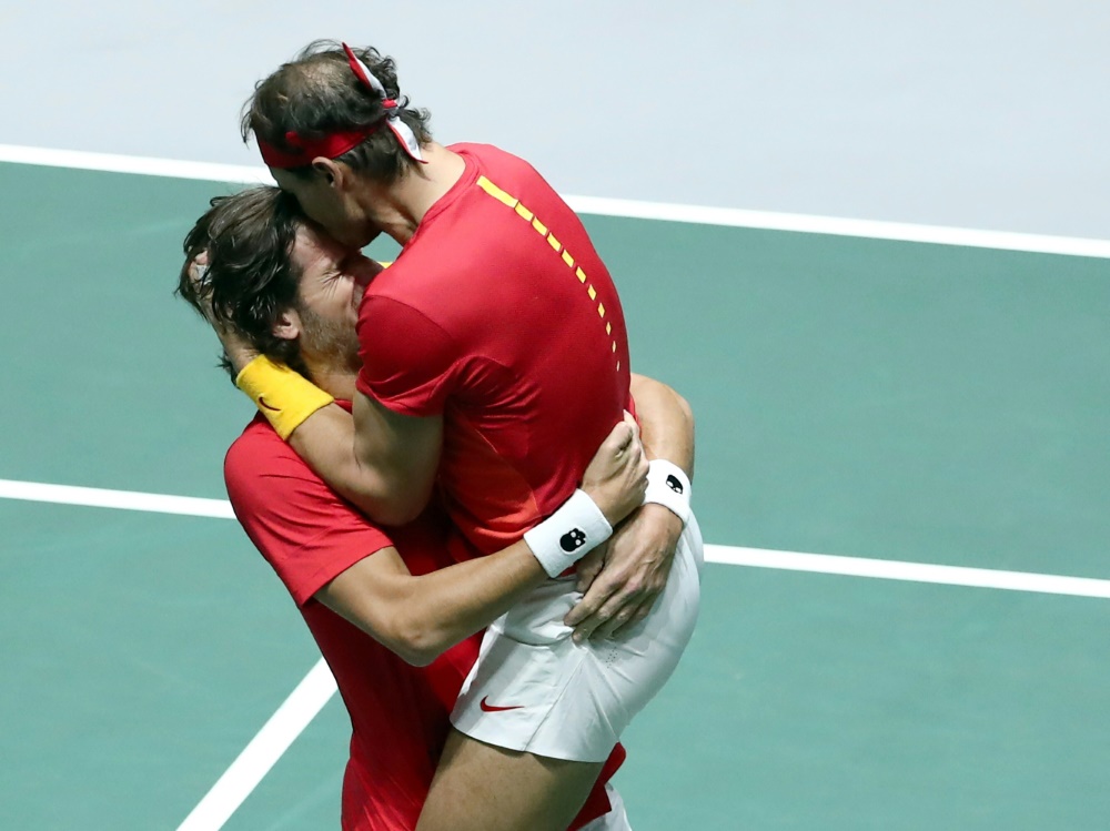 Nadal (r.) und Lopez