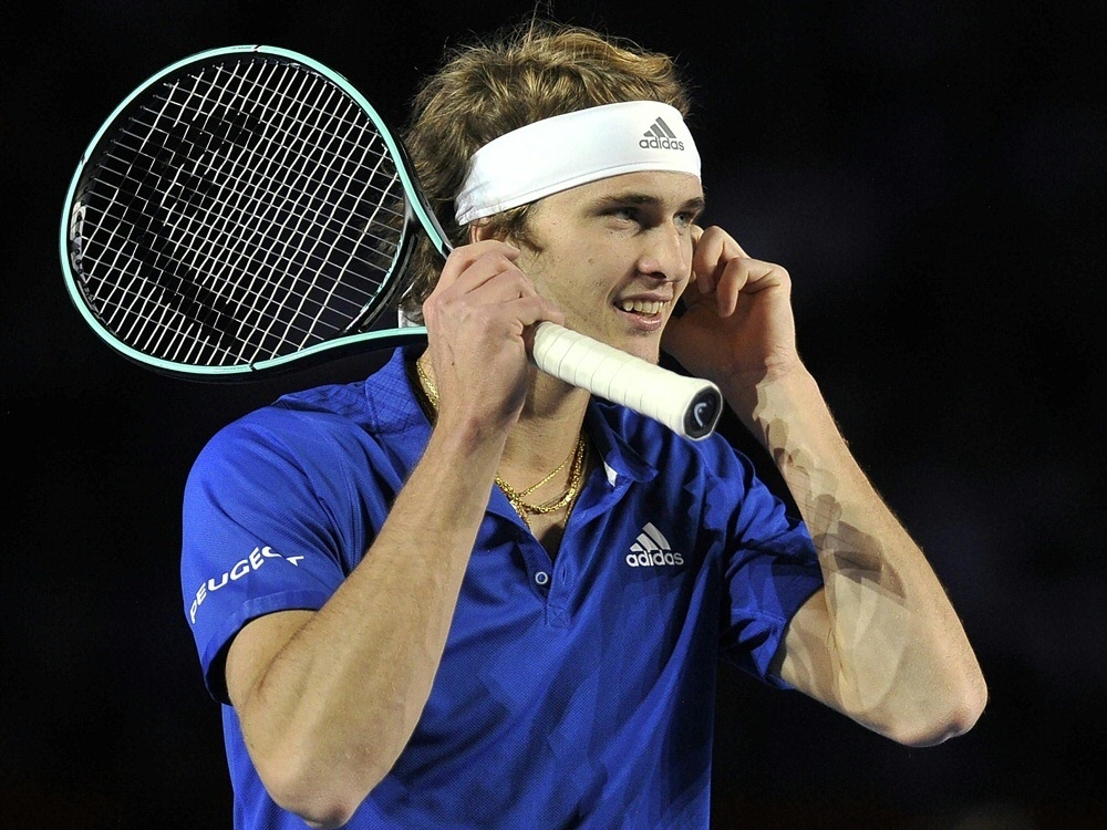 Zverev hatte Probleme mit seinen Kontaktlinsen