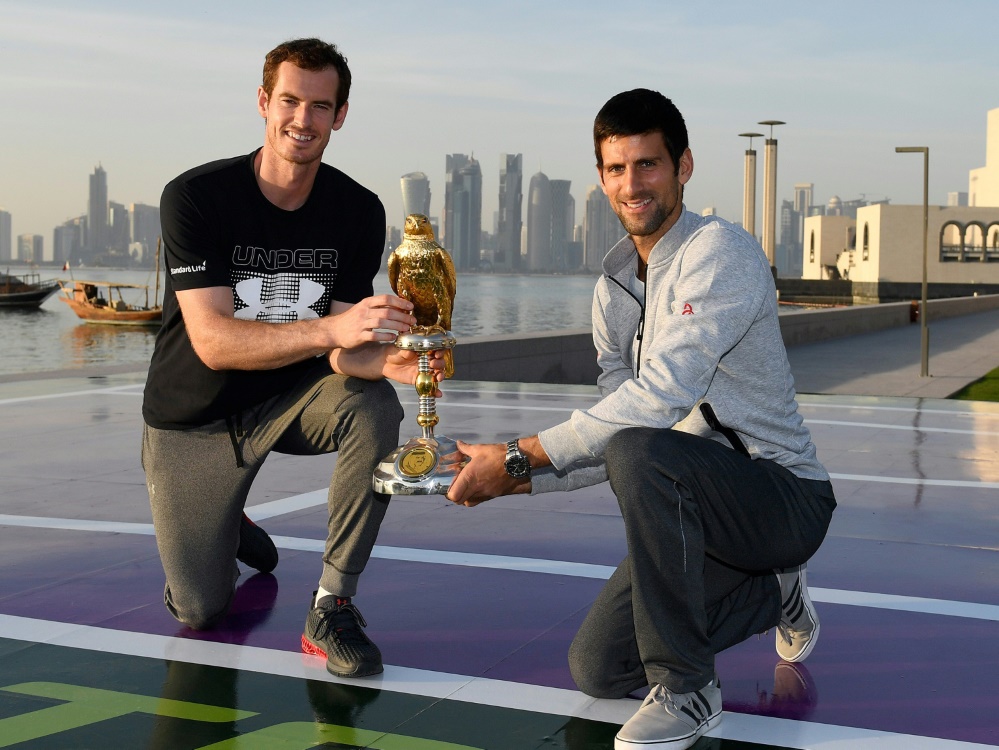 Djokovic (r.) und Murray (l.) kennen sich schon lange