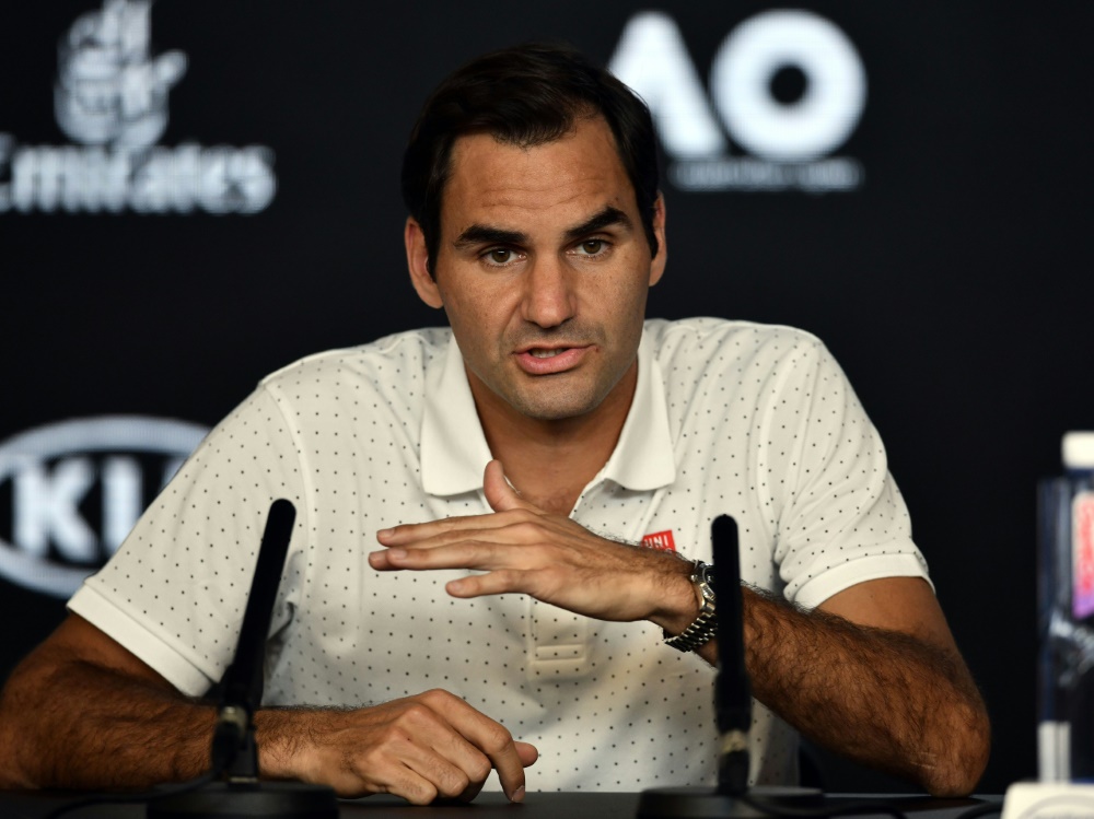 Roger Federer gibt sich zurückhaltend