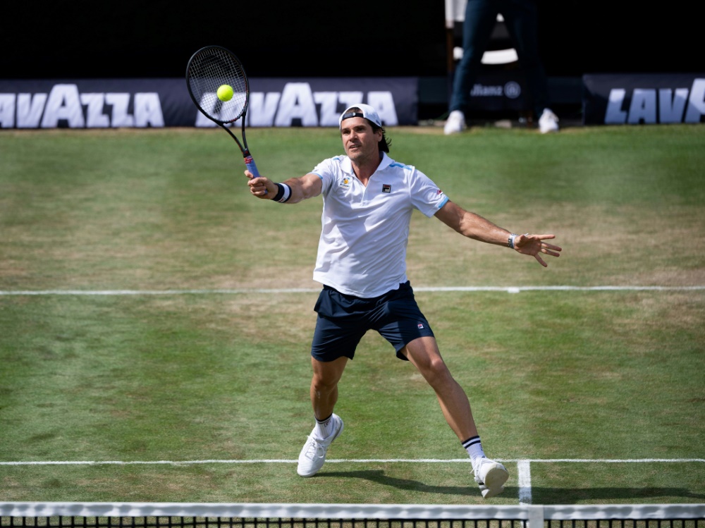 Schlägt beim Showturnier in Berlin auf: Tommy Haas