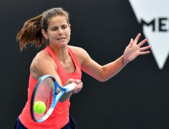 Julia Görges testet Trainer Sluiter