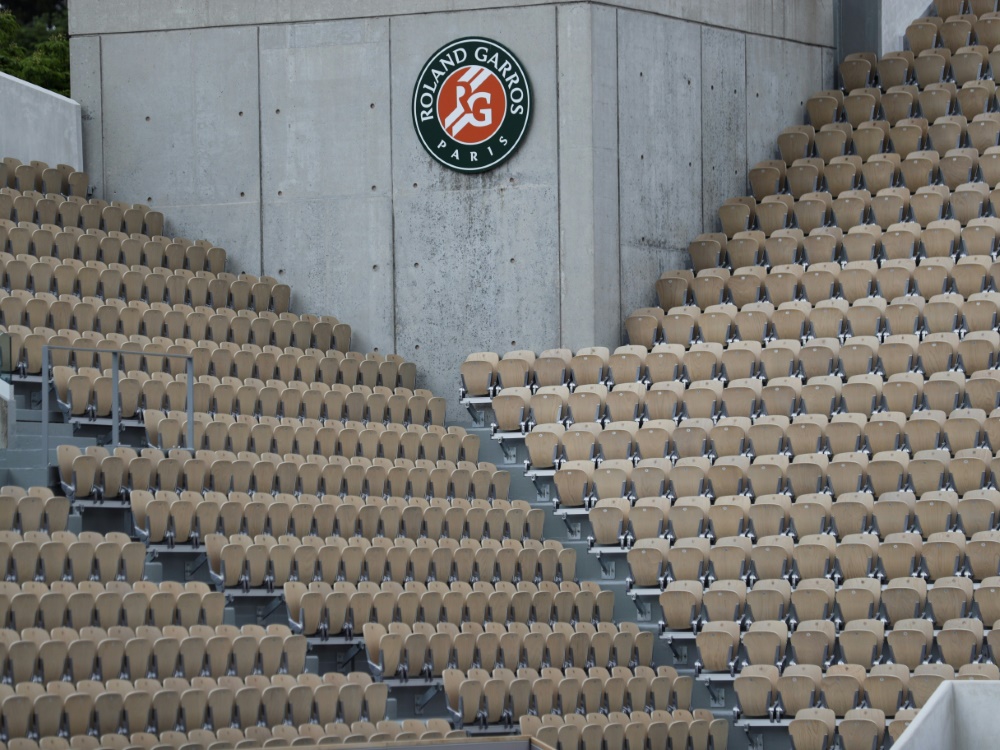 Der Court Suzanne Lenglen fasst normal 10.000 Zuschauer