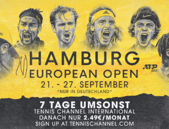 Hamburg European Open: Komplett live im Tennis Channel