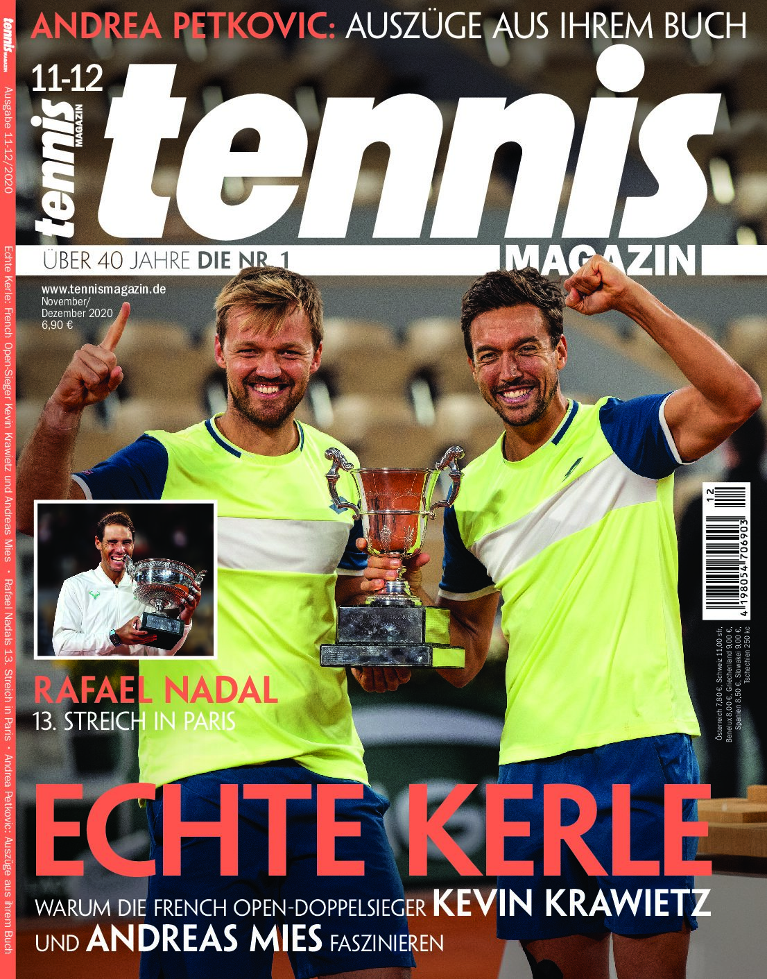 tennis MAGAZIN 11-12/2020: Kevin Krawietz & Andreas Mies siegen wieder in Paris