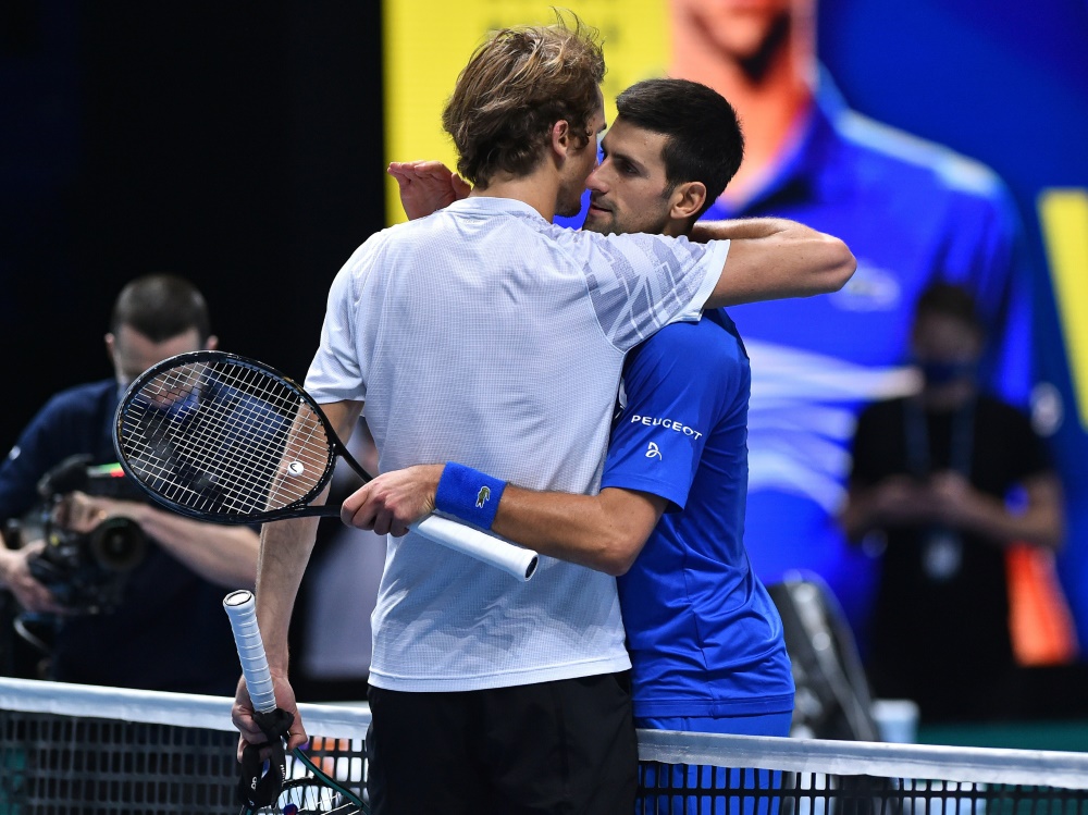 Sehen sich bald wieder: Zverev und Djokovic