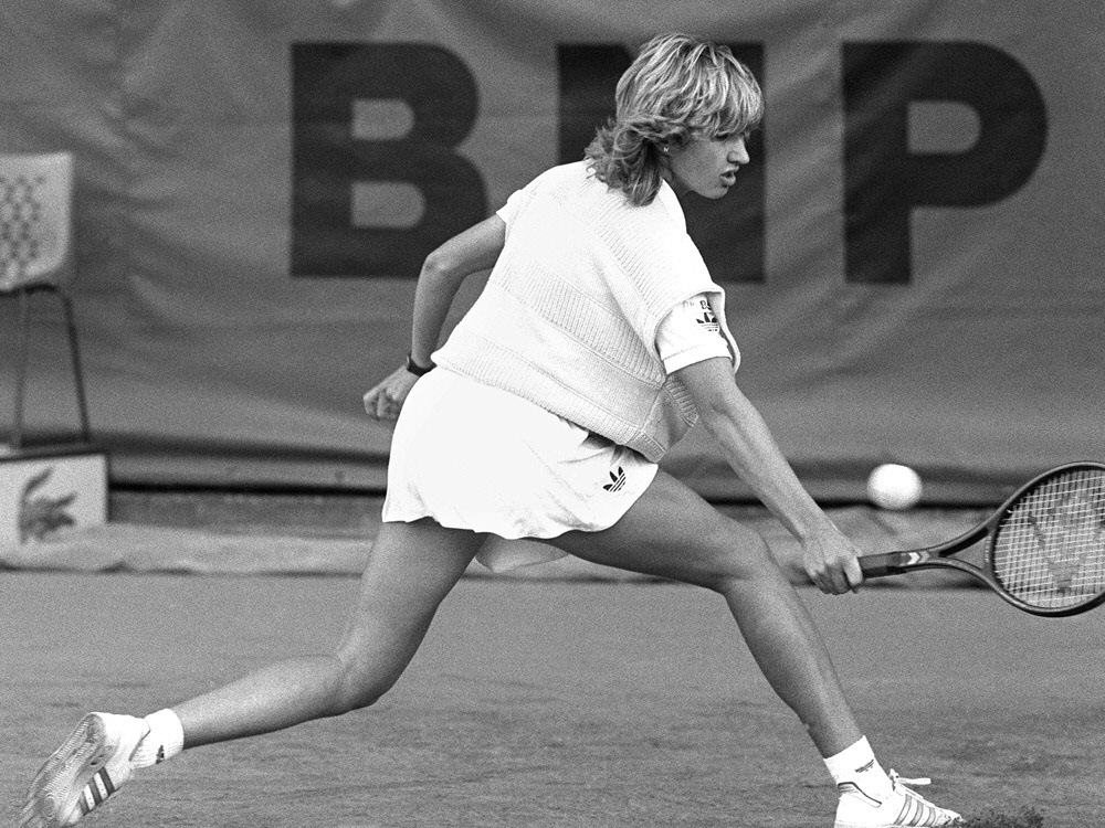 Steffi Graf gewann 1986 mit 16 Jahren ihr erstes Turnier