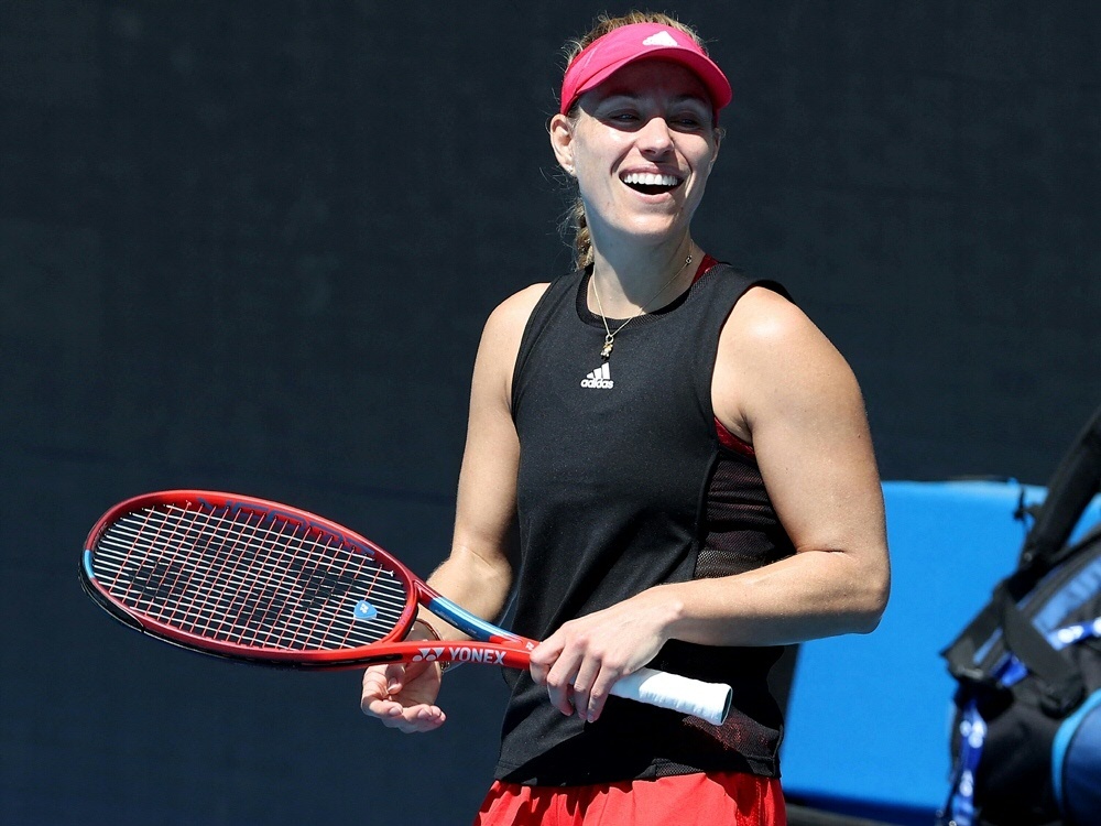 Kerber nutzt für das Training ein Mountainbike