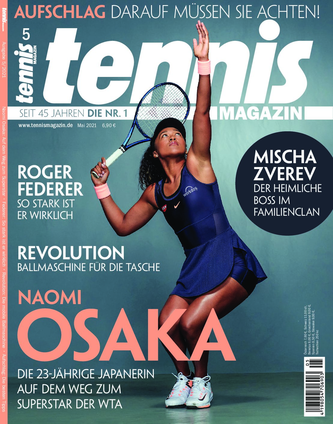 tennis MAGAZIN 5/2021: Naomi Osaka auf dem Weg zum Superstar der WTA