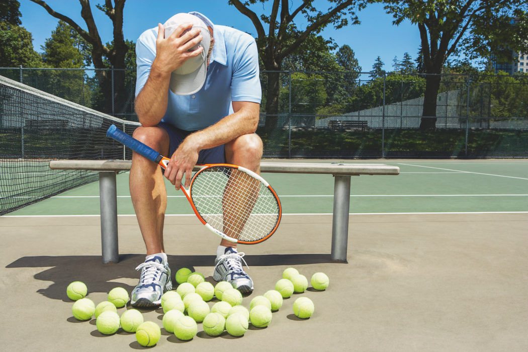 Nervosität im Tennis