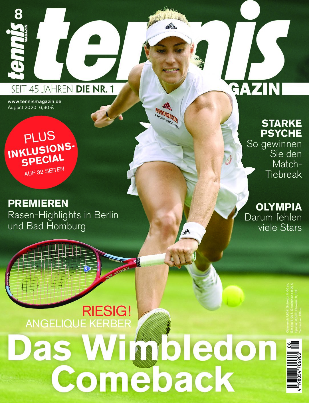 tennis MAGAZIN 08/2021: Das Wimbledon-Comeback