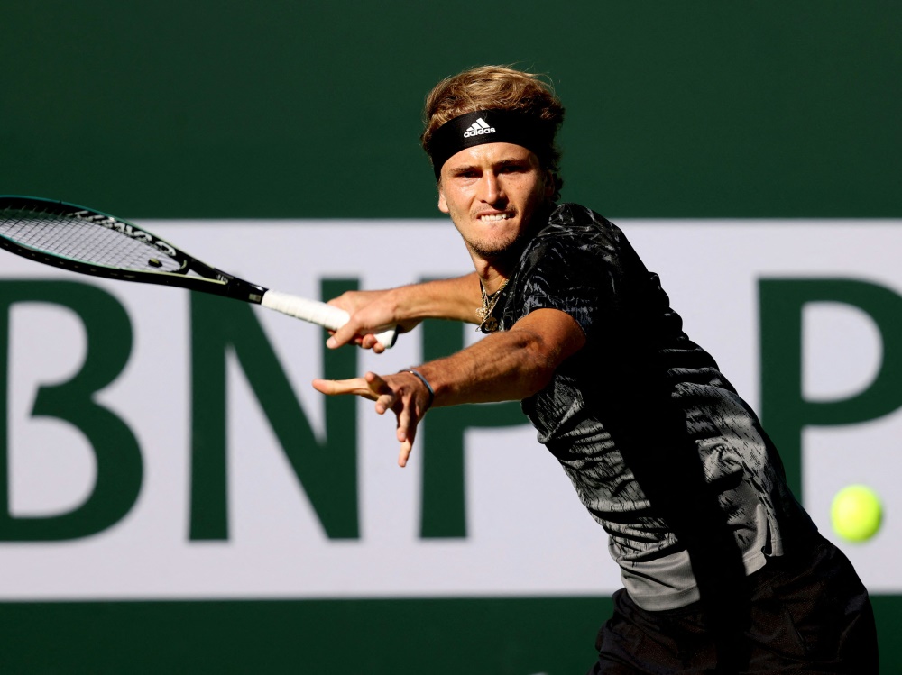 Alexander Zverev steht in Indian Wells in Runde drei