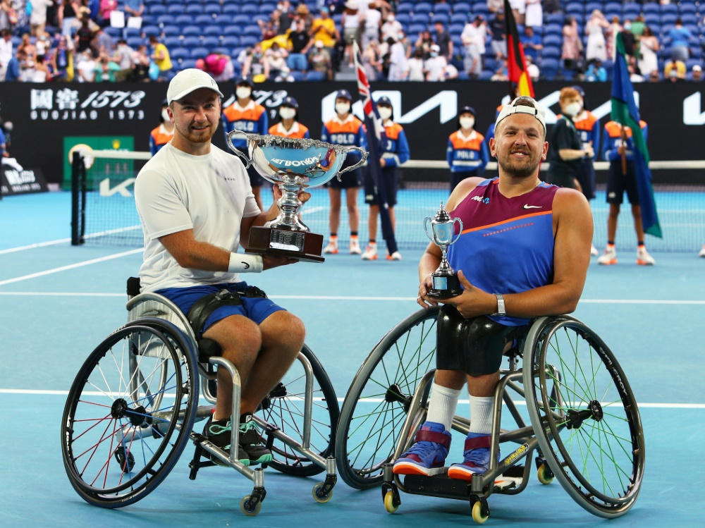 Die Finalisten Sam Schröder (l.) und Dylan Alcott