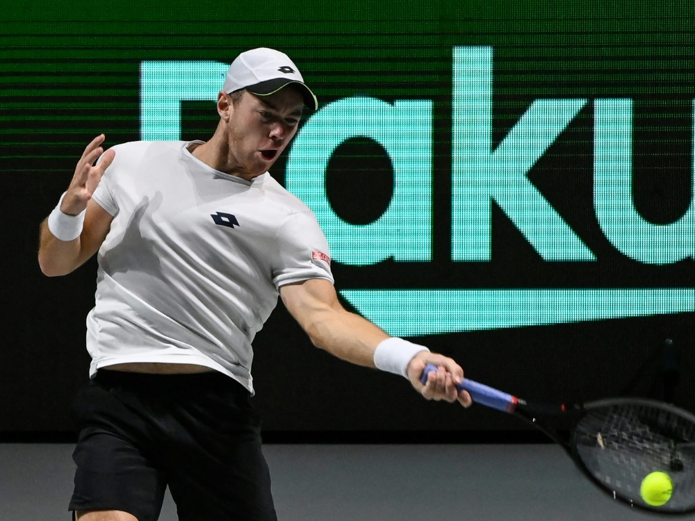 Als erster Deutscher in Runde zwei: Dominik Koepfer